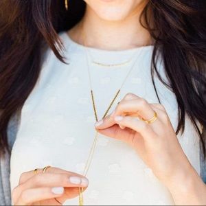 Gorjana NWT Laguna Adjustable Necklace Gold